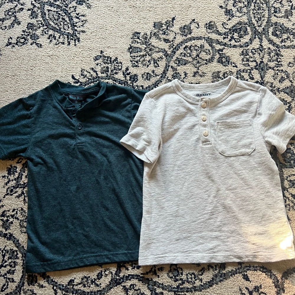 5/$25 short sleeve henleys